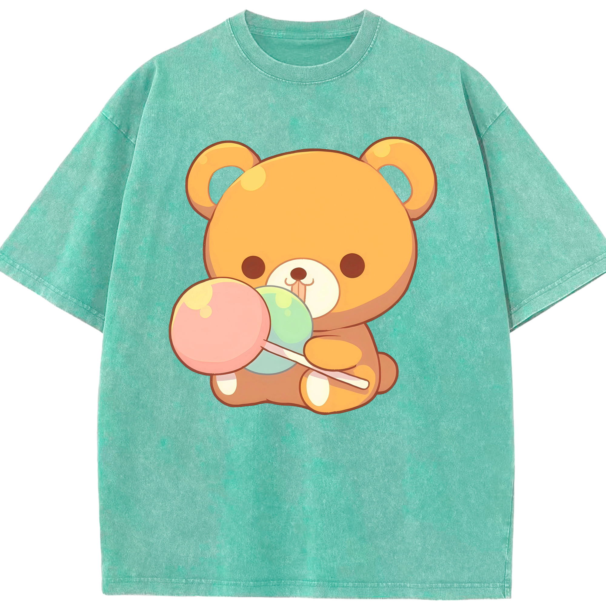 （画像用） リラックマ リラックマ キイロイトリ Rilakkuma Korilakkuma Kiiroitori 綿100% ヴィンテージ風 半袖Tシャツ（フロントプリント）